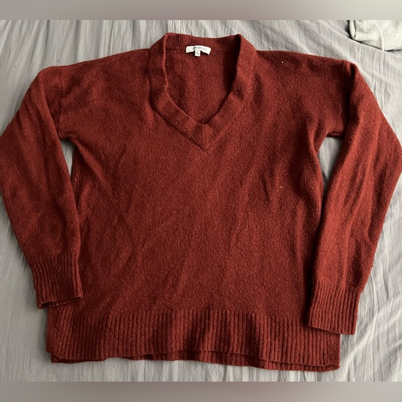 MADEWELL Bartlett V-Neck Pullover Sweater Small - Picture 3 of 7